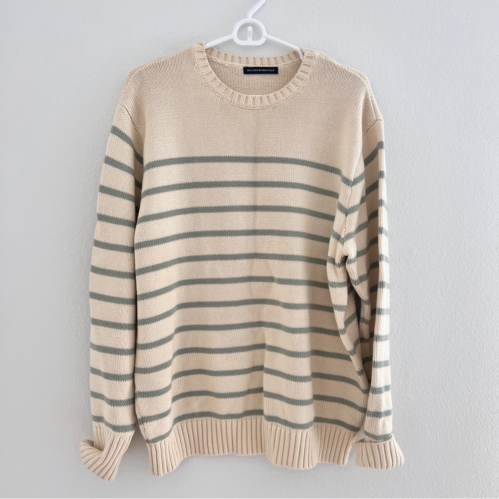 Brandy Melville Striped Crewneck Sweater